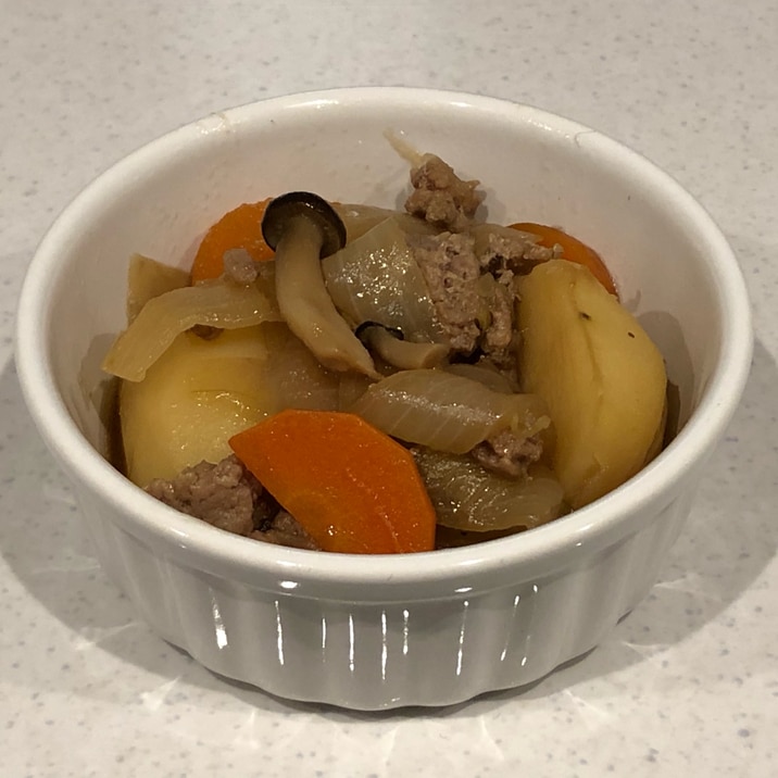 ホットクック お弁当にも ひき肉を使った肉じゃが レシピ 作り方 By ちぃころ 楽天レシピ ホットクック お弁当にも ひき肉を使った肉じゃが レシピ 作り方 By ちぃころ 楽天レシピ